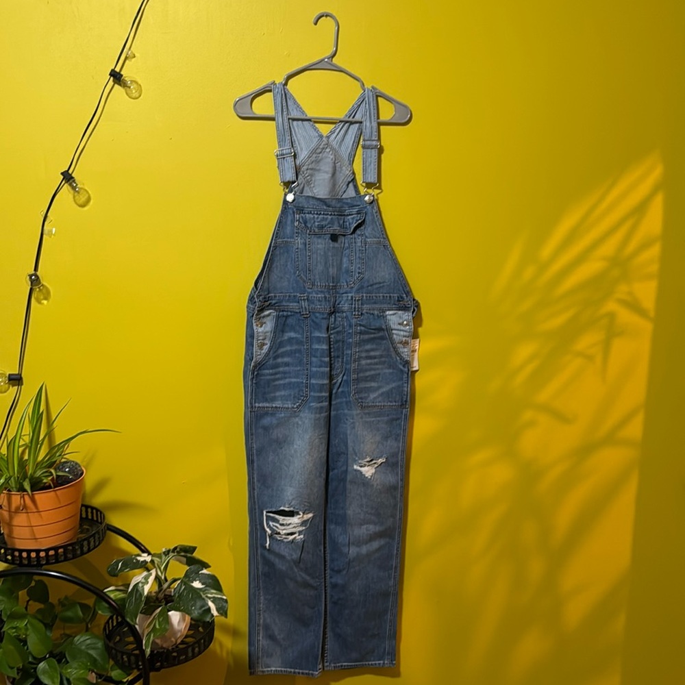 NWT | Blue | Denim | Dungaree Overalls | American Eagle | Size Medium